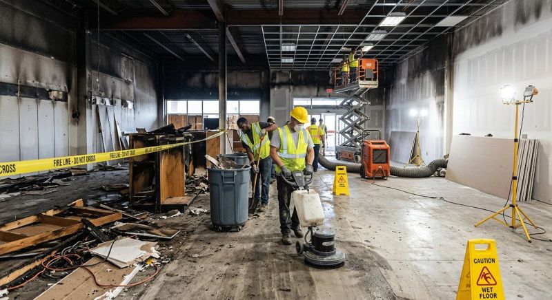 Commercial Fire Damage Repair in Mesa, AZ